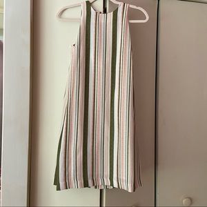 Cremieux striped shift dress